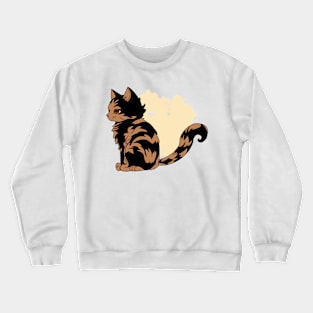 Cool Lonely Cat Crewneck Sweatshirt